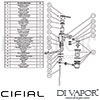 Cifial 32400SY U Techno 65 Mono Basin Mixer Tap Dimension